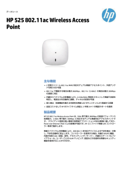 HP 525 802.11ac Wireless Access Point (JP)