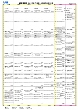1月19日～1月25日