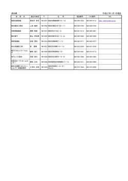 高知県 平成27年1月1日現在
