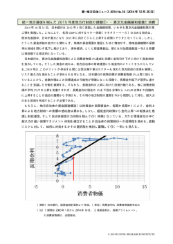 統一地方選後を睨んだ 2015 年度地方行財政の課題①・・異次元金融