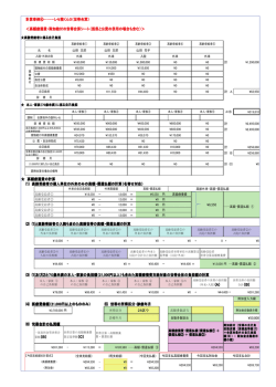 高額療養費・附加給付の世帯合算シート（医保