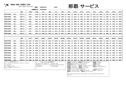 那覇サービス - Wan Hai Lines