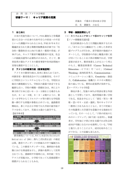 研修テーマ： キャリア教育の充実