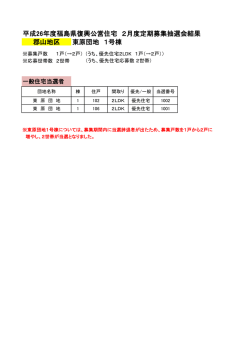 東原団地 1号棟