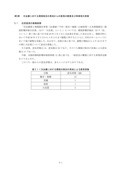 第5章 方法書に対する環境保全の見地からの意見の概要及び事業者の