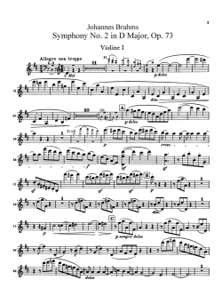Symph。ny N。. 2 in D Maj 。r, 。p. 73