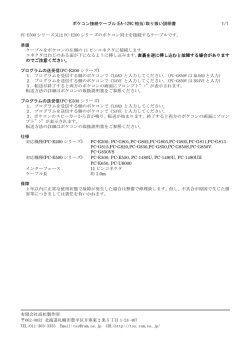 ポケコン接続ケーブル(EA-129C 相当)取り扱い説明書 1/1