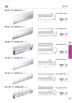 FG-3F アロー忍び返しF形（ステンレス）