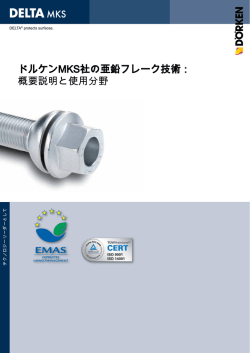 ドルケンMKS社の亜鉛フレーク技術： 概要説明と使用分野