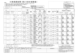川崎病調査票（第23回全国調査）
