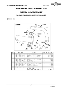 MORIWAKI ZERO ANO/WT S/O HONDA 09 CBR600RR