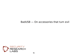 BadUSB &mdash; On accessories that turn evil