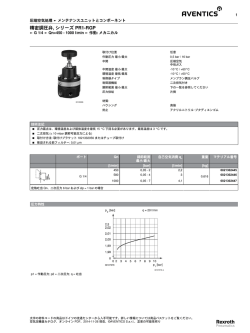 精密調圧弁, シリーズ PR1-RGP