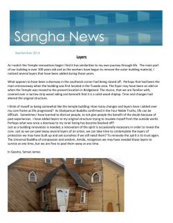 Sangha News - Calgary Buddhist Temple