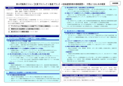 東三河振興ビジョン【主要プロジェクト推進プラン】&sim;地域連携事業の戦略