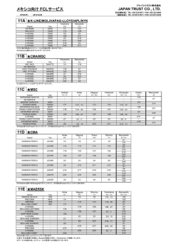 11C MSC 11D CMA メキシコ向け FCLサービス