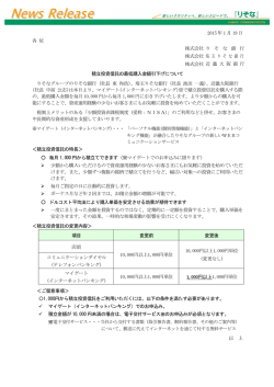 積立投資信託の最低購入金額引下げについて