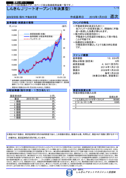 運用レポート（週次） - しんきんアセットマネジメント投信