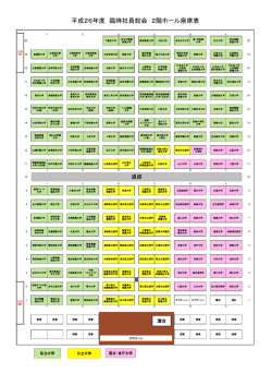 SeatMap2 - 日本看護系大学協議会 JANPU