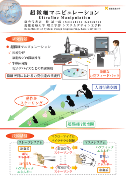 超微細マニピュレーション - 慶應義塾先端科学技術研究センター