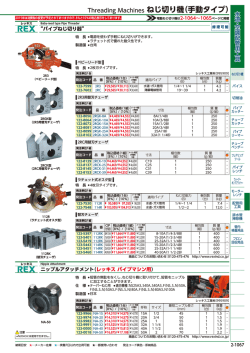 Threading Machines ねじ切り機（手動タイプ）