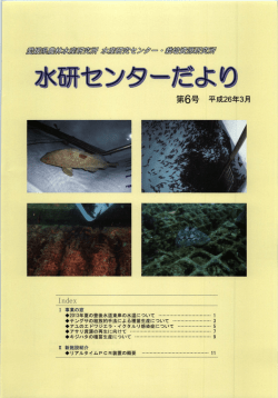 6号 - 愛媛県 農林水産研究所 水産研究センター;pdf