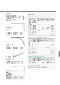 BXシリーズ 固定タイプ Lアングル BSUSシリーズ
