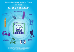 Plaquette 2015 - MJC de Bioux