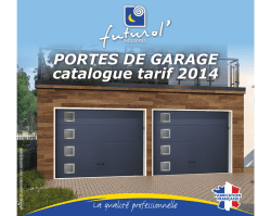 PORTES DE GARAGE catalogue tarif 2014