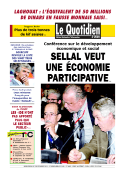 LE QUOTIDIEN D ORAN DU 05.11.2014