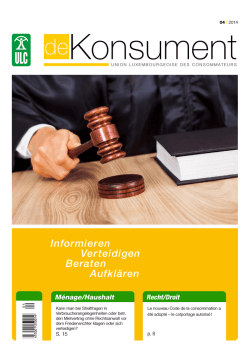 de Konsument avril 2014