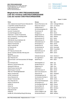 Selbstregulierungsorganisation SRO-STV/USF