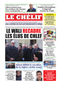 Ghoul d&eacute;finit la vocation de la r&eacute;gion centre-ouest