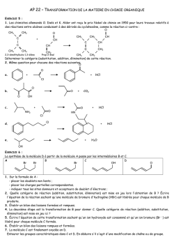 ap 21 &ndash; transformation de la matiere en chimie - cours