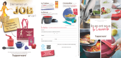 T&eacute;l&eacute;charger le d&eacute;pliant - Sandra Conseill&egrave;re Culinaire Tupperware