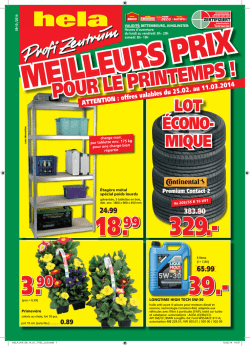 POUR LE PRINTEMPS ! - Hela Profi Zentrum