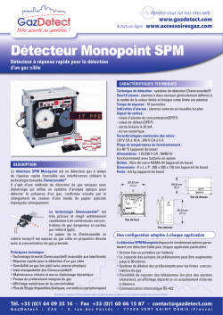 detecteur monopoint spm w1