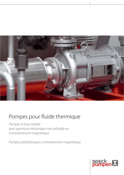 Catalogue: Pompes pour fluide thermique