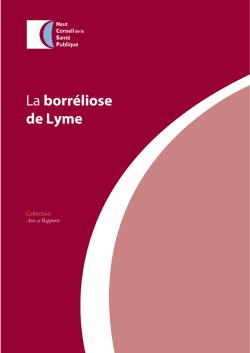La borréliose de Lyme (HCSP 2014)