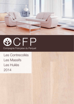 Catalogue format PDF - Compagnie Française du Parquet