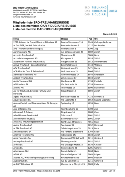 Selbstregulierungsorganisation SRO-STV/USF