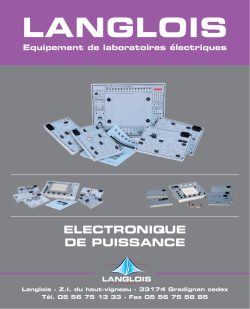 Voir le catalogue - Langlois Tunisie