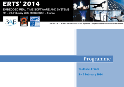 Programme - ERTS 2014
