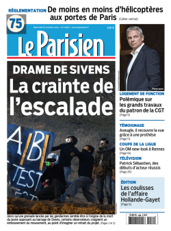 Le Parisien + journal de Paris du mercredi 29 octobre 2014