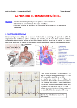 Activit&eacute; La physique du diagnostic m&eacute;dical