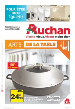 Du mardi 27 janvier au samedi 7 f&eacute;vrier 2015