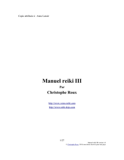 Manuel reiki III