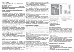 Lampe de poche LED avec d&eacute;tecteur et lumi&egrave;re de secours WTG-001