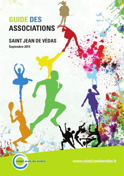 Téléchargez le guide des associations 2014 - Saint-Jean-de