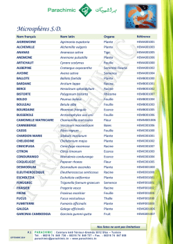 les microsphères végétales